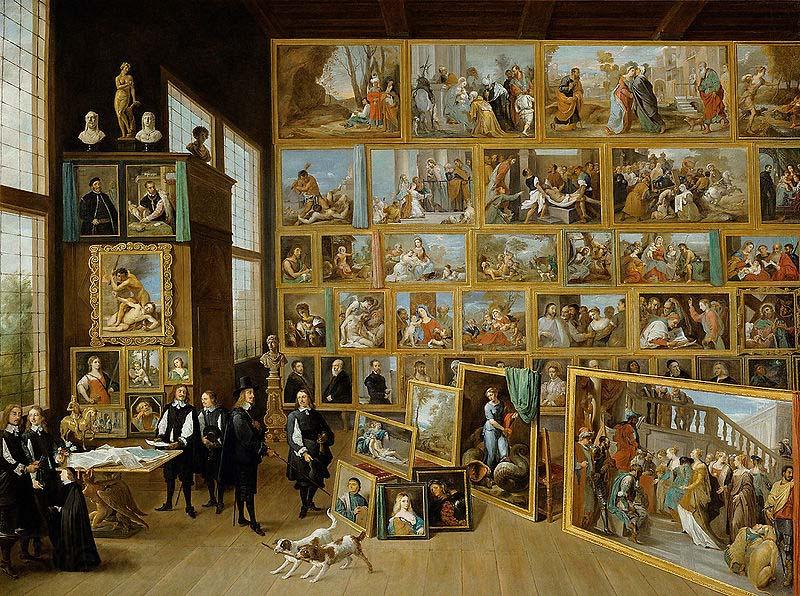 David Teniers the Younger Erzherzog Leopold Wilhelm in seiner Galerie in Brussel